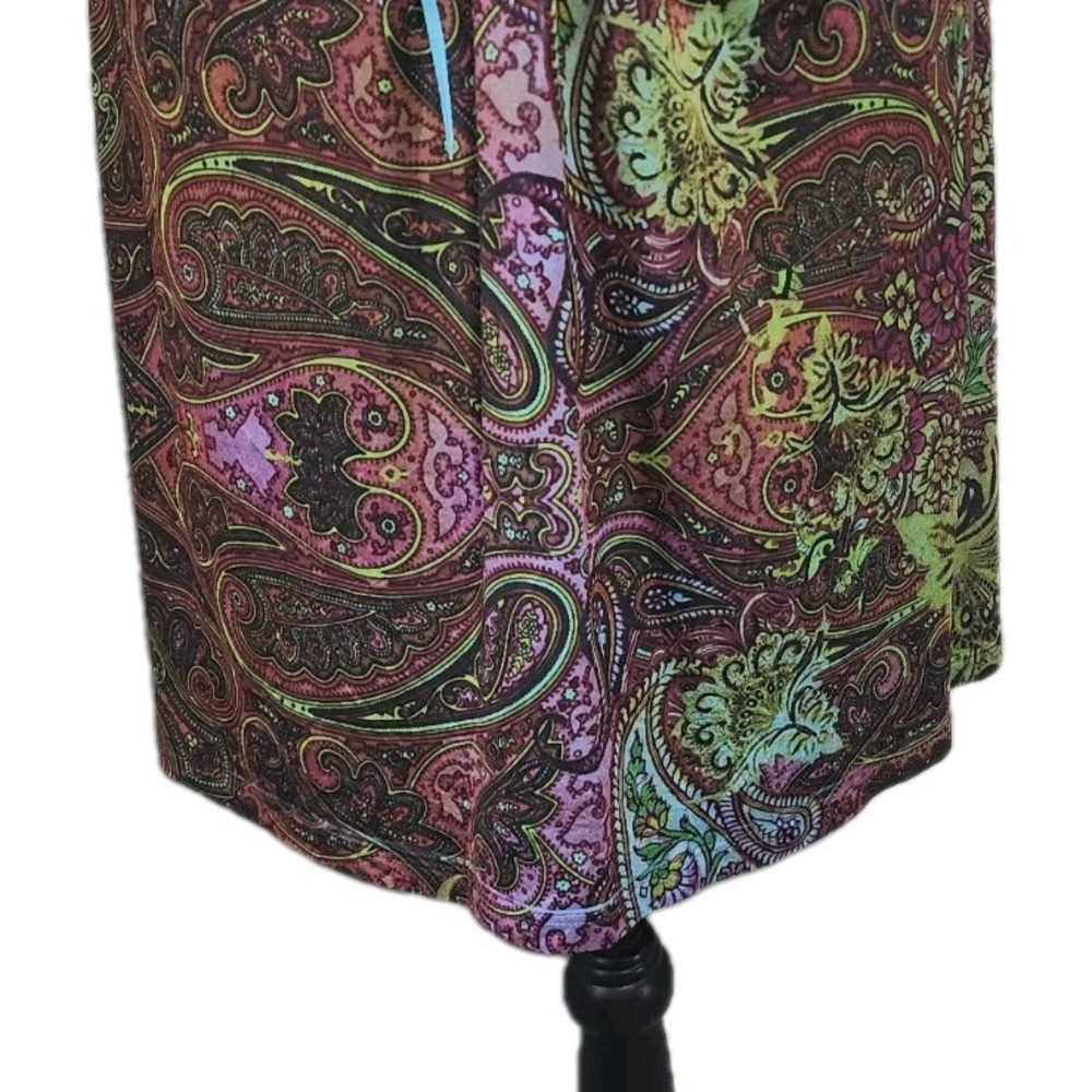 APT 9 Womens Multicol Top  Dress Tattoo Print V Neckline 3/4 Sleeve Size  Medium - Picture 12 of 16